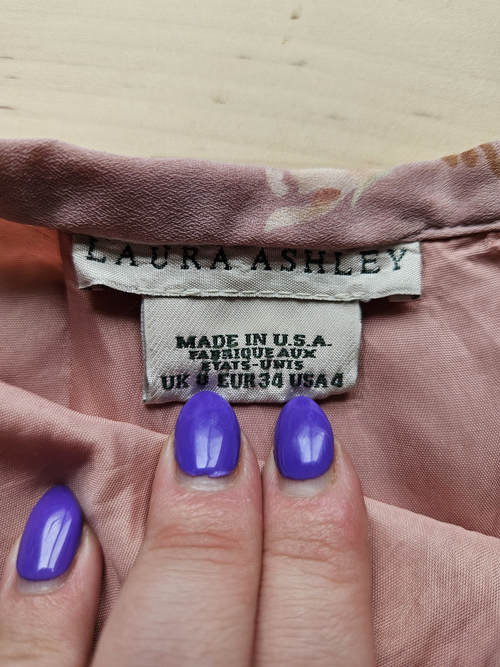 Rare Vintage Laura Ashley Floral Maxi Skirt - Made in USA (Size US 4 / EUR 34) - Picture 7 of 10